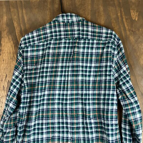 Eddie Bauer Mens Shirt Green Plaid Outdoor Soft Button Down 100% Cotton M - Picture 11 of 12